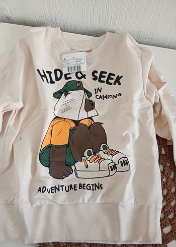 Erkek Çocuk Pamuklu Baskılı Sweatshirt - Görsel 2