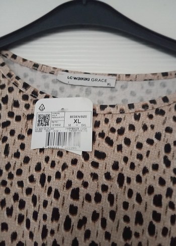 Bej Desenli Kadın Uzun Kollu Bluz - Görsel 2