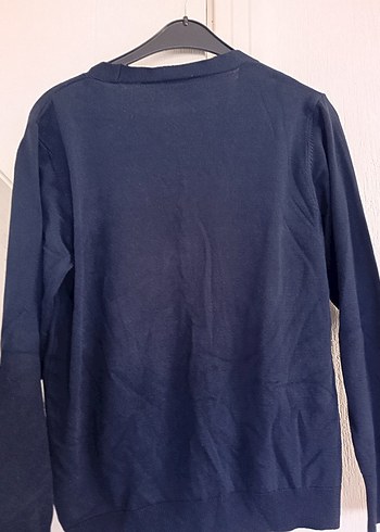 Düğmeli Lacivert Kadın Hırka - Görsel 3