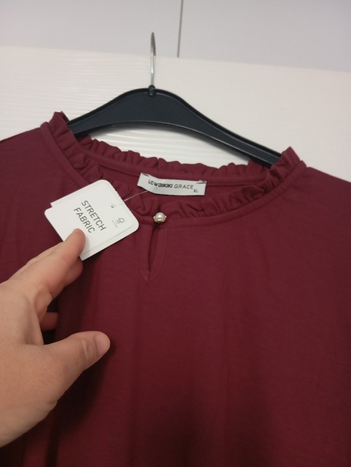 Bordo bluz - Görsel 2