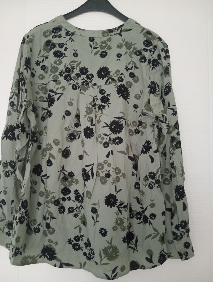 Çiçekli Uzun Kollu Bohem Bluz - Görsel 3