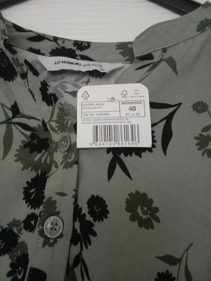 Çiçekli Uzun Kollu Bohem Bluz - Görsel 2