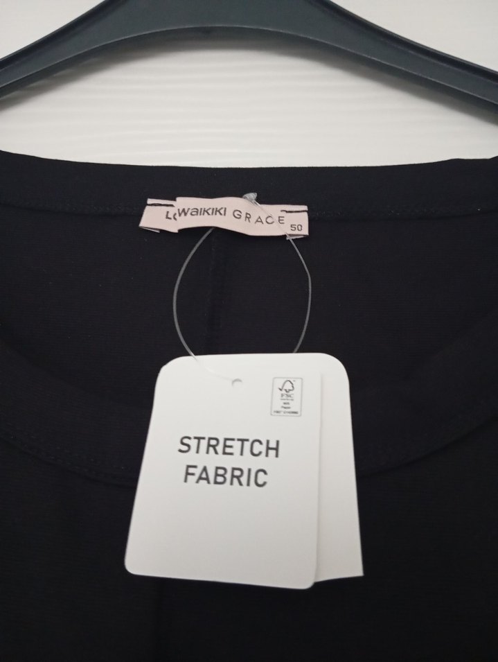 Düğmeli Siyah Kadın elbise - Görsel 2