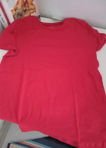 Kız Çocuk Kırmızı Kısa Kollu Tişört - Görsel 2