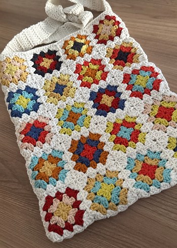  Beden çeşitli Renk Örgü Bohem Çok Renkli Kadın Çanta ölçü 30*40cm
