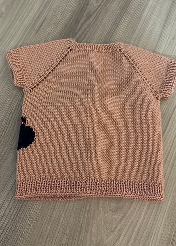 Minnie mouse örgü elemeği bebek yelek - Görsel 4