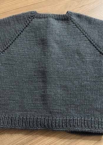 Erkek Çocuk Gri snopyy Örgü yelek - Görsel 6