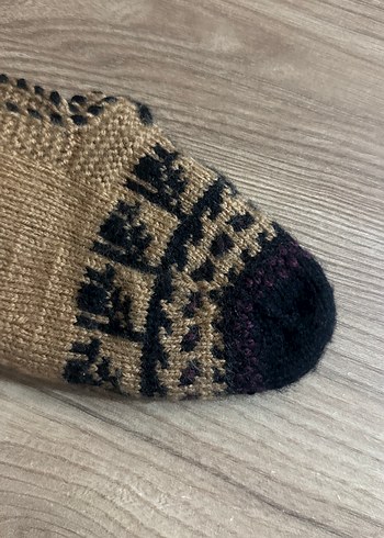 Bej Örgü Patik - Görsel 2