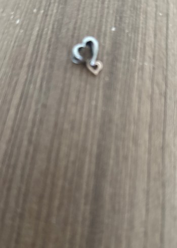 Bej ve Gri Kalp  charm PANDORA - Görsel 2