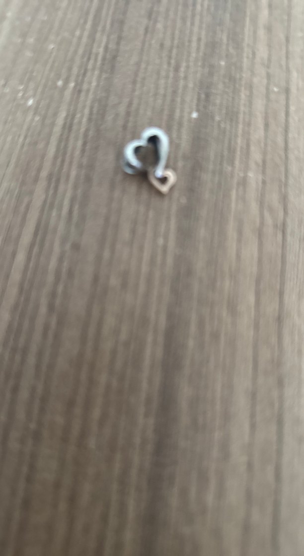 Bej ve Gri Kalp  charm PANDORA - Görsel 2