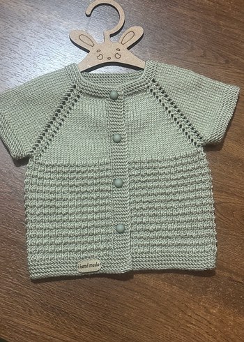 Mint yeşili bebek yelek - Görsel 2