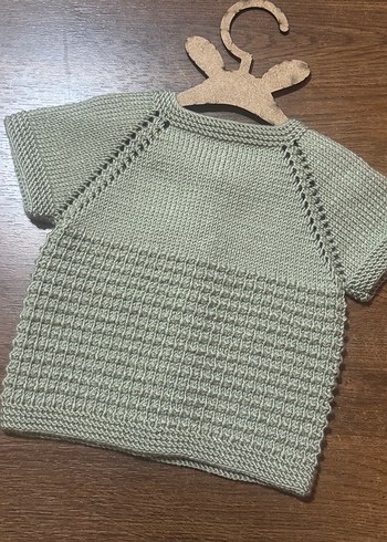 Mint yeşili bebek yelek - Görsel 3