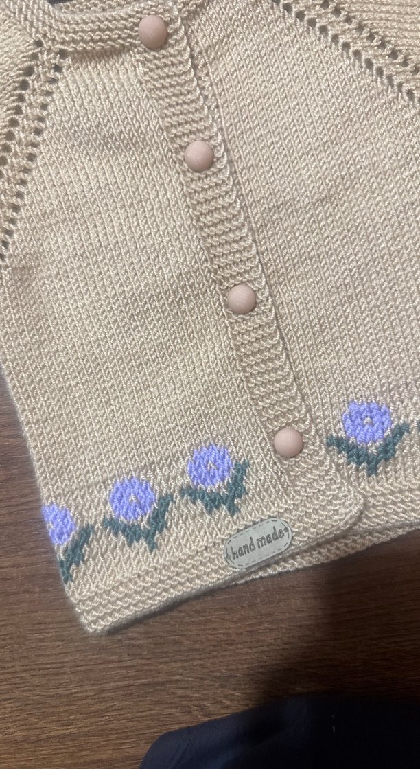 Kız bebek yeleği - Görsel 2