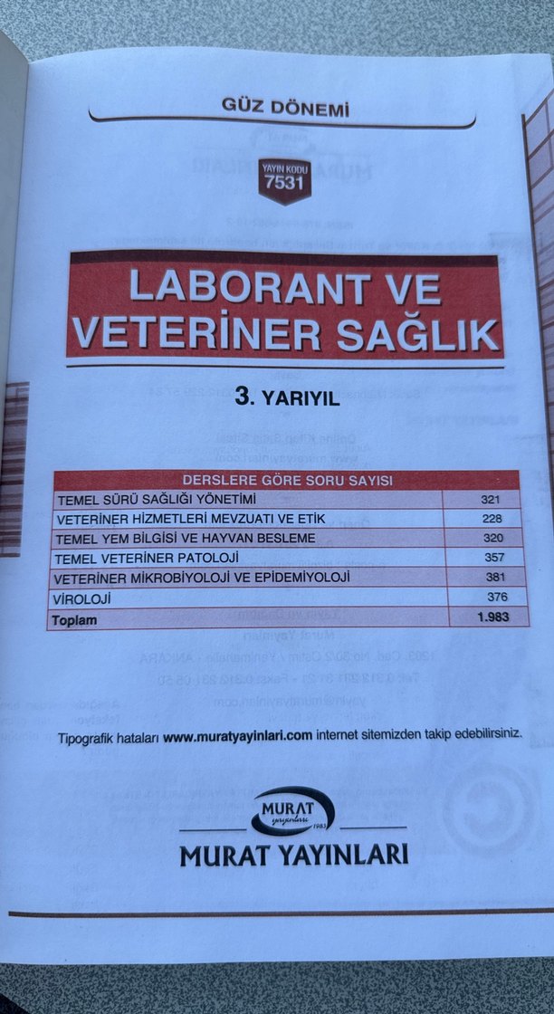 Laborant ve Veteriner Sağlık 2. Sınıf 3. Yarıyıl Kitabı - Görsel 2