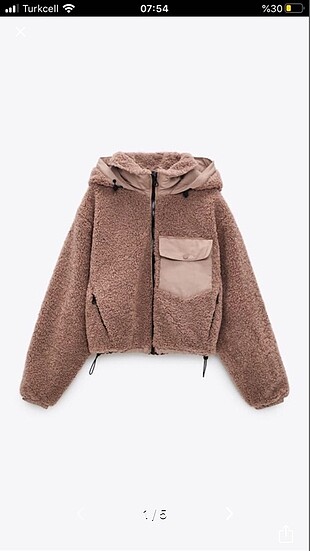 Zara suni kapitone kürk mont