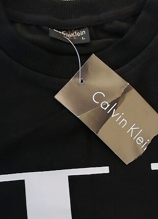 Calvin Klein L beden sıfır etiketli pamuklu swit 