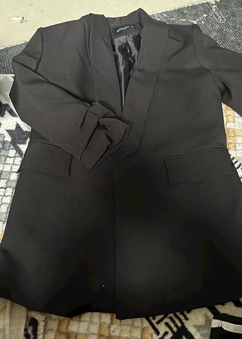 Zara Dugmeli Siyah Kadin Blazer Ceket