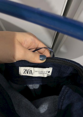 Zara jean straplez elbise - Görsel 3