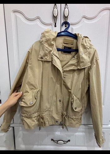 Bej Kemerli Kadın Ceket - Görsel 4