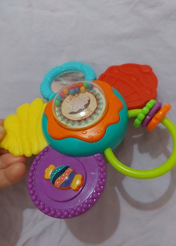  Beden Renk Renkli Diş Kaşıyıcı ve Çıngırak Oyuncak