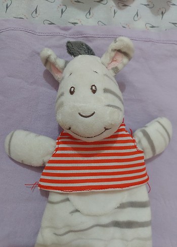 Beden Gri Çizgili Zebra Peluş Oyuncak