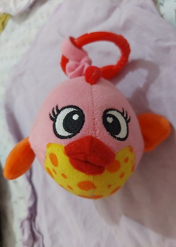 Renkli Pembe Peluş Oyuncak Kuş