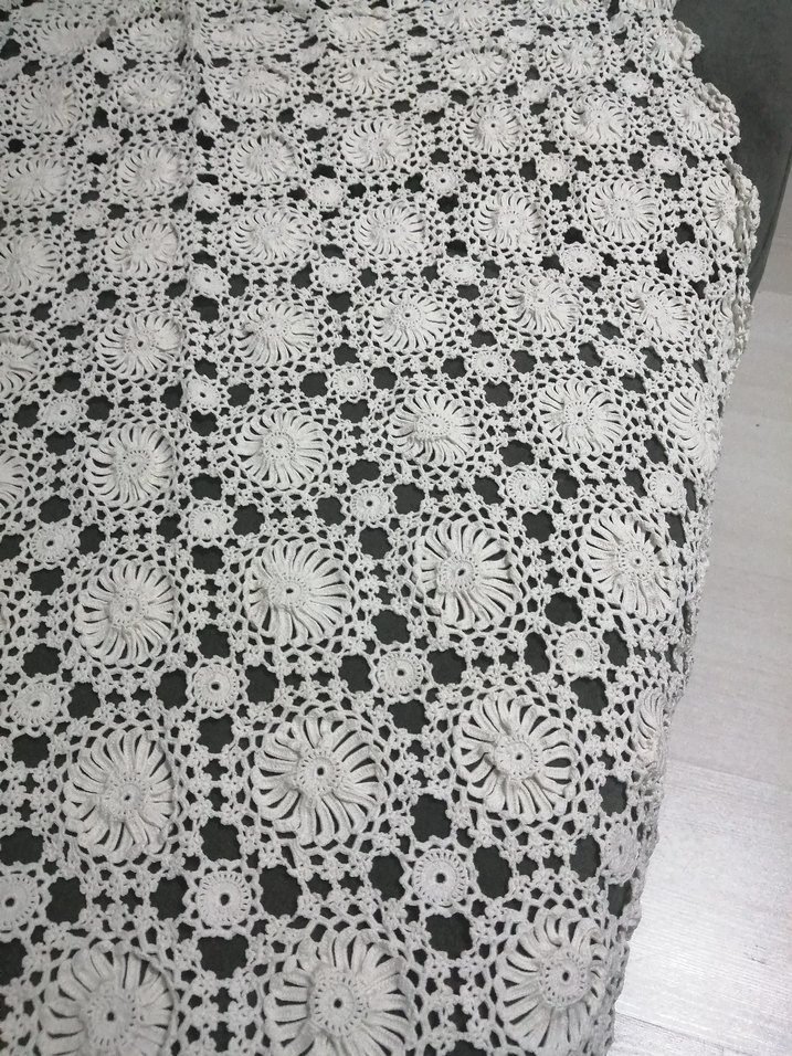 Bohem Tarzı El İşi Örgü Masa Örtüsü - Görsel 2