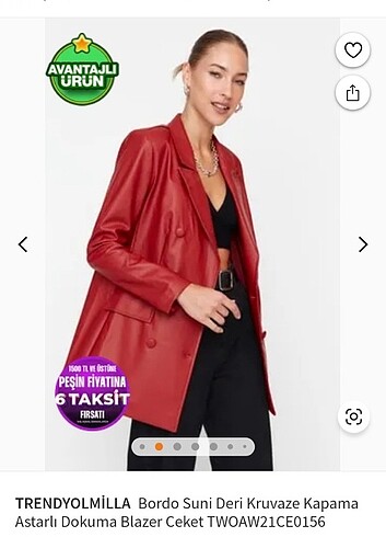 Deri blazer ceket
