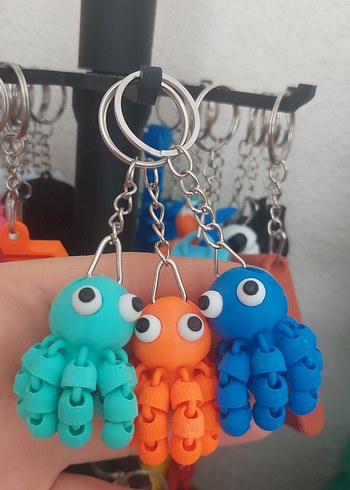 Renkli Minik Ahtapot Anahtarlık - Görsel 5