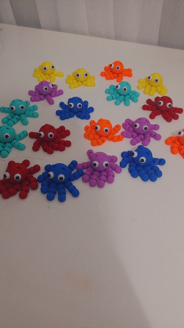 Renkli Minik Ahtapot Anahtarlık - Görsel 3