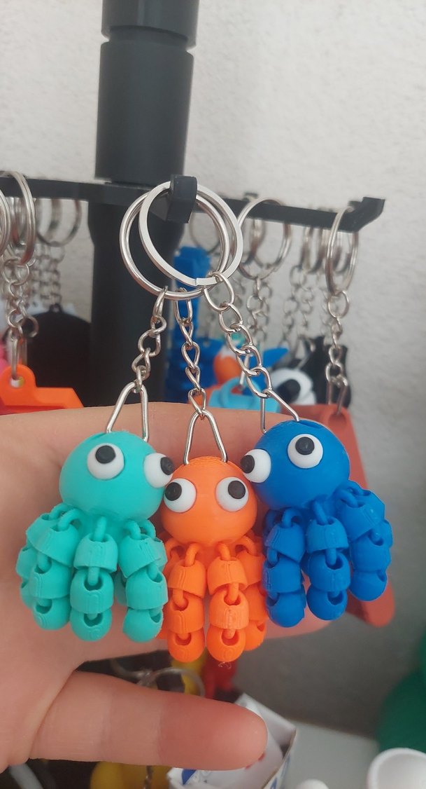 Renkli Minik Ahtapot Anahtarlık - Görsel 5