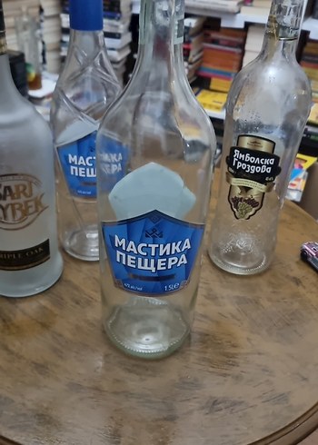 Beden beyaz Renk Beyaz Cam Şişeler Seti