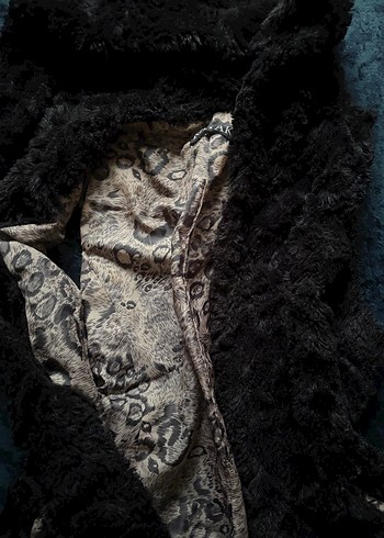 Y2k Uzun Kürklü Gothic Yelek - Görsel 2