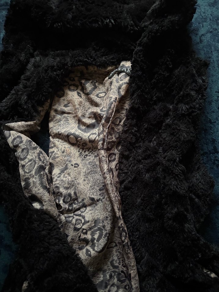 Y2k Uzun Kürklü Gothic Yelek - Görsel 2