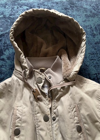 Y2k Kürklü Kapüşonlu Mont - Görsel 2