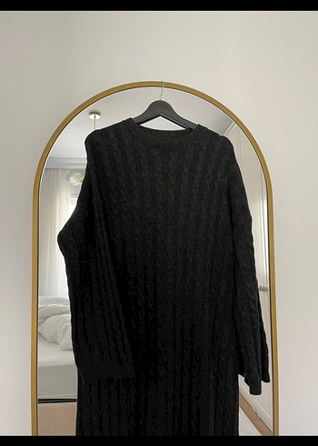 Trendyol Siyah Uzun Örgü Kadın Elbise - Görsel 2