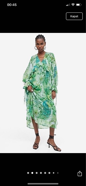 H&M H&M yeşil elbise