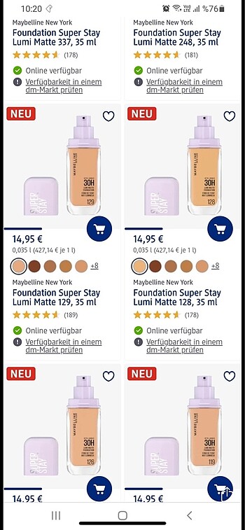 Maybelline Fondoten