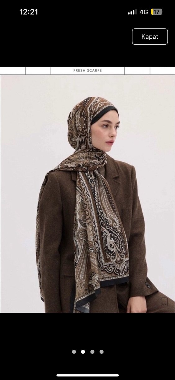 Fresh scarfs Bohemian serisi Kadın Şal - Görsel 2