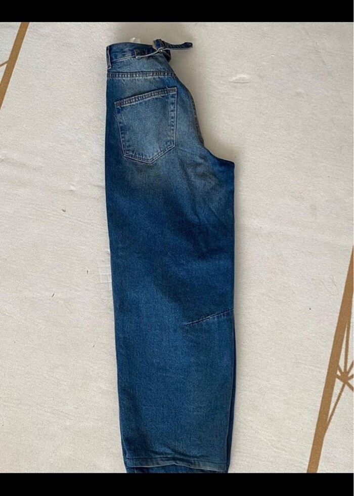 Mavi baggy jean - Görsel 2