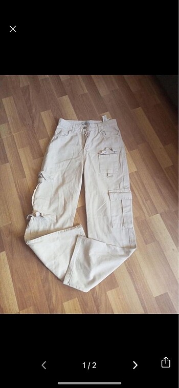 Bej kargo pantolon