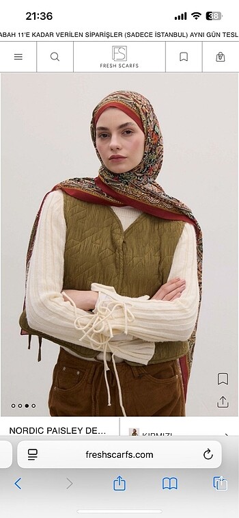 Fresh scarfs bohemian serisi