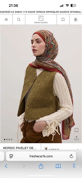 Beden Fresh scarfs bohemian serisi