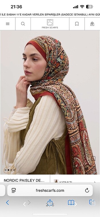 Suud Collection Fresh scarfs bohemian serisi