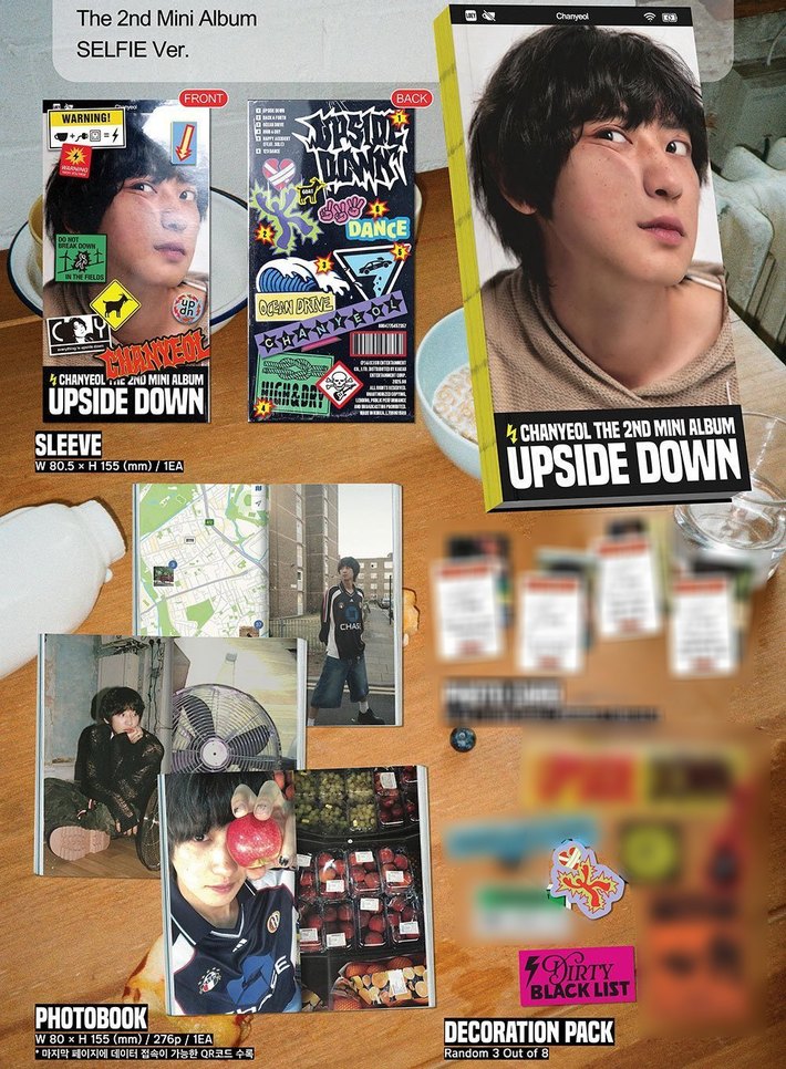 exo chanyeol upside down selfie versiyon albüm - Görsel 5
