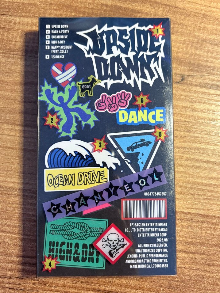 exo chanyeol upside down selfie versiyon albüm - Görsel 2