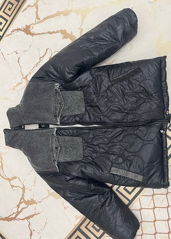 Valentino Sokak Stili Siyah Kadin Denim Mont