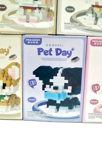 Beden Renk Pastel Renkli Pet Day Kedi Köpek Lego Setleri