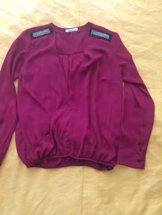 Bordo renk bluz