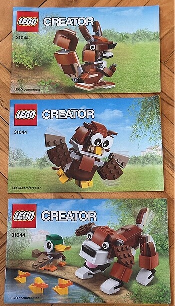 Beden Lego creater üçü bir arada set